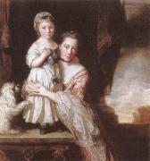 Sir Joshua Reynolds The Countess Spencer with her Daughter Georgiana USA oil painting artist